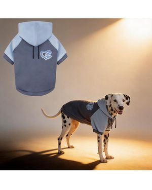 Aronkl Dog Hoodie Stretchy Warm Pet Sweatshirt - Metallic