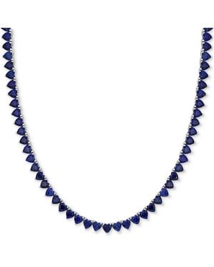 Macy's Lab-created Gemstone 18" Collar Necklace - Blue