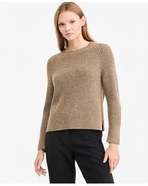 Kobi Halperin Kimberly Ribbed-knit Crewneck Sweater - Natural