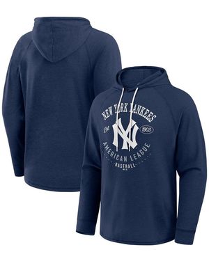 Darius Rucker Collection By Fanatics New York Yankees Raglan Hooded Long Sleeve T-shirt - Blue