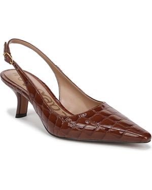 Sam Edelman Bianka Slingback Kitten-heel Pumps - Brown