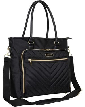 Kenneth Cole Chelsea Chevron 15" Laptop & Tablet Business Tote - Black