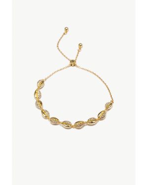 Classicharms Lucia Shell Whisper Bolo Bracelet - White