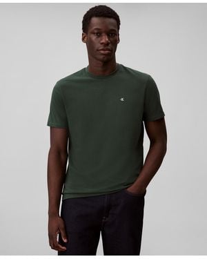 Calvin Klein Solid Crewneck T-shirt - Green