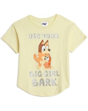 Bluey Family Bingo Bandit Mom Girls Graphic T-shirt Toddler| Child - White