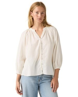 Levi's Phoebe V-neck Top - White