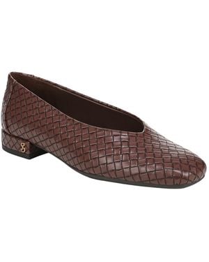 Sam & Libby Gretta Square Toe Ballet Flats - Brown