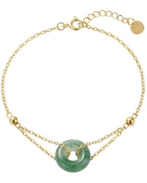 seree Marlo Jade Gold Bracelet - Metallic