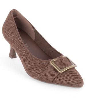 Tahari Canterbury Kitten Heel Pumps - Brown