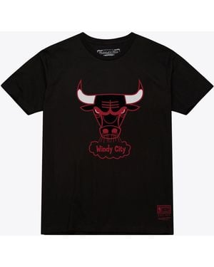 Mitchell & Ness And Chicago Bulls Hardwood Classics Arch T-shirt - Black
