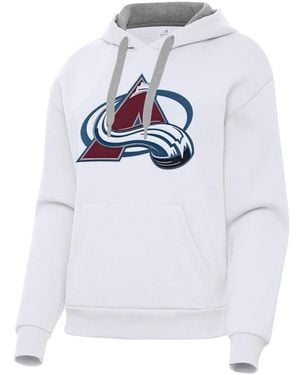 Antigua Colorado Avalanche Victory Pullover Hoodie - White