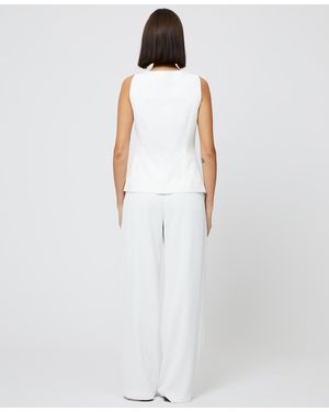 売れ筋商品|||フレンチコネクション カットソー トップス レディース Women's Birdie Button-Front Vest Top Summer White French Connection Birdie Button-front Vest Top in White | Lyst