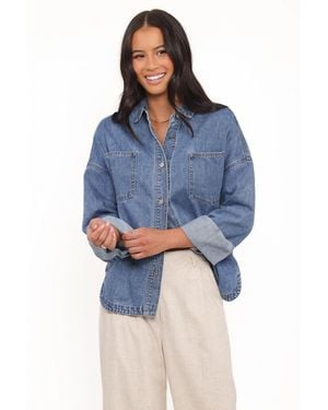 Petal & Pup Cornelia Denim Shirt - Blue