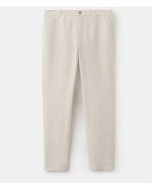 Mango Slim-fit Pants - White
