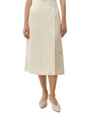 LILYSILK Ying Jacquard Silk Skirt - Natural