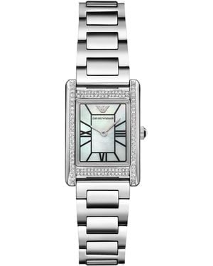 Emporio Armani Stainless Steel Bracelet Watch 32mm - White