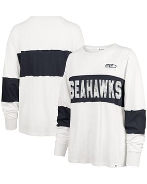 '47 Seattle Seahawks Clubhouse Pride Taylor Long Sleeve T-shirt - White