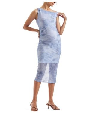 Ripe Maternity Maternity Ripe Ripe Jordan Off Shoulder Dress - Blue