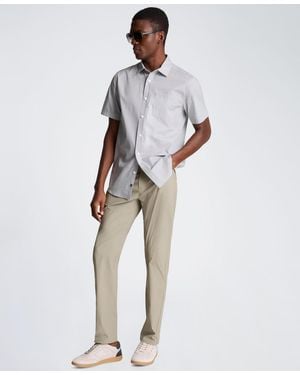 Kenneth Cole Short-sleeve Slim Fit Shirt - White