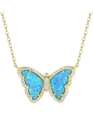 KAMARIA Butterfly Necklace - Blue
