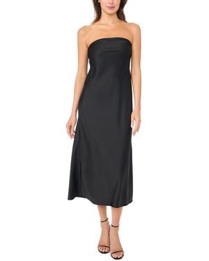 Msk Strapless Midi Dress - Black
