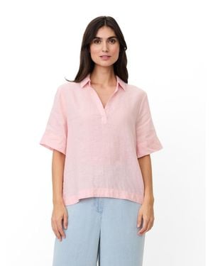 Masai Mabrevia Relaxed Linen Collared Shirt