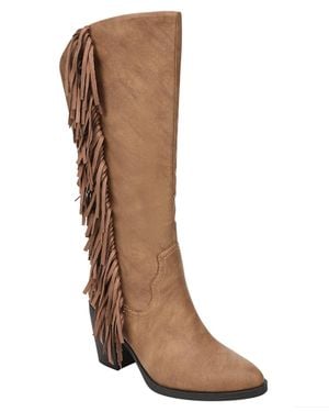 Blowfish Criss 2 Western Tall Pointed Toe Boots - Brown