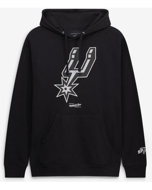 Mitchell & Ness San Antonio Spurs Fleece Hoodie - Black