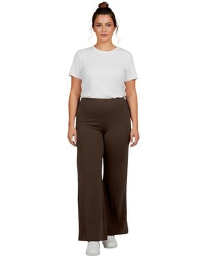 Avenue Ponte Wide Leg Pant - White