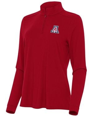 Antigua Arizona Wildcats Intent Quarter-zip Top - Red