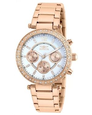 INVICTA WATCH Quartz Chronograph Angel -tone Stainless Steel Watch - Metallic