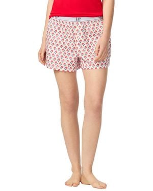 Gap Poplin Pull-on Boxer Shorts - Pink