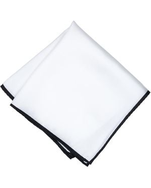 Alfani Silk Solid Rolled Border Pocket Square - Natural