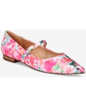 THINGS II COME Kyra Luxurious Slip-on Mary Jane Pointed Toe Flats - Pink