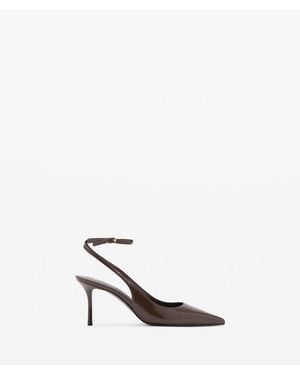 Mango Ankle-cuff Heel Shoes - White