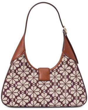 Kate Spade Spade Flower Jacquard Shoulder Bag - Brown