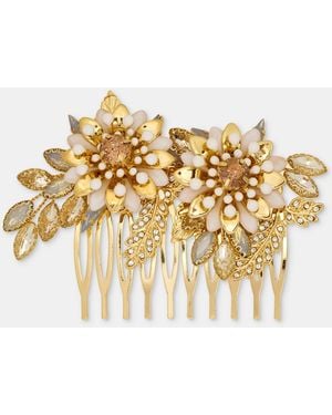 Lonna & Lilly Dynamic Flower Hair Comb - Metallic
