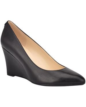 Nine West Cal 9x9 Slip-on Wedge Pumps - Black