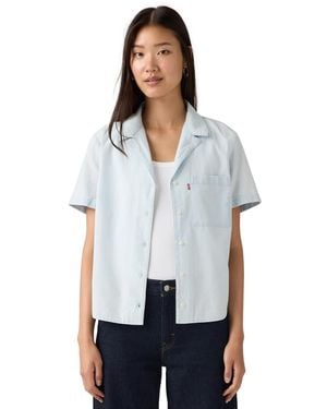 Levi's Bennie Short-sleeve Camp Shirt - White