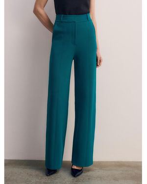 The Fold Liora Sculpt Knit Pants - Blue