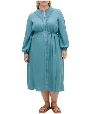 City Chic Plus Size Mysteria Dress - Blue