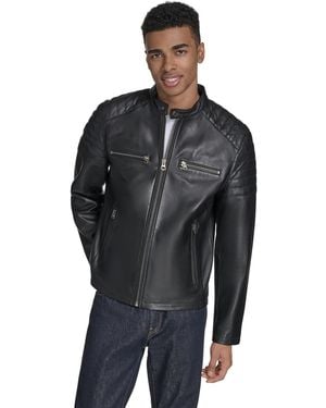 Levi's Leather Racer Jacket - Black