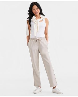 Style & Co. Straight-leg Pull-on Pants - White