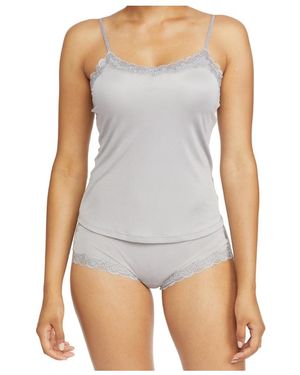 Uwila Warrior Silk Lace Camisole - Purple
