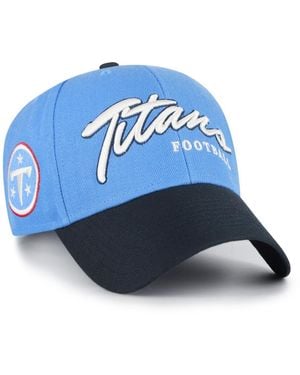 '47 Tennessee Titans Throwback Mvp Adjustable Hat - Blue