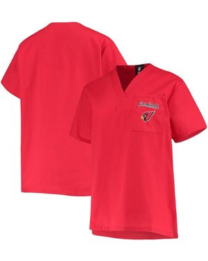 Concepts Sport Arizona S Scrub Top - Red