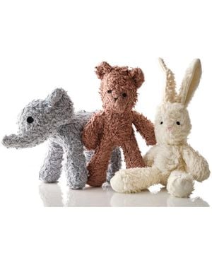 Pet Passion Three's Company Plush Animal Dog Toys - Multicolor
