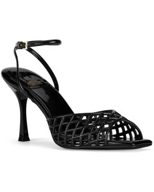 Jeffrey Campbell Lattix Caged Jelly Mid-heel Dress Sandals - Black