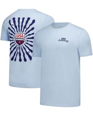 Flomotion Usa Swimming Swim Meet 2.0 T-shirt - Blue