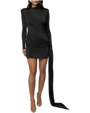 JLUXLABEL Moments Draped Mini Dress - Black